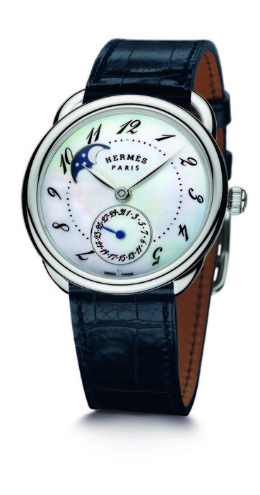 Hermès Arceau Petite Lune 系列月相腕錶,錶徑38毫米,價格電洽
